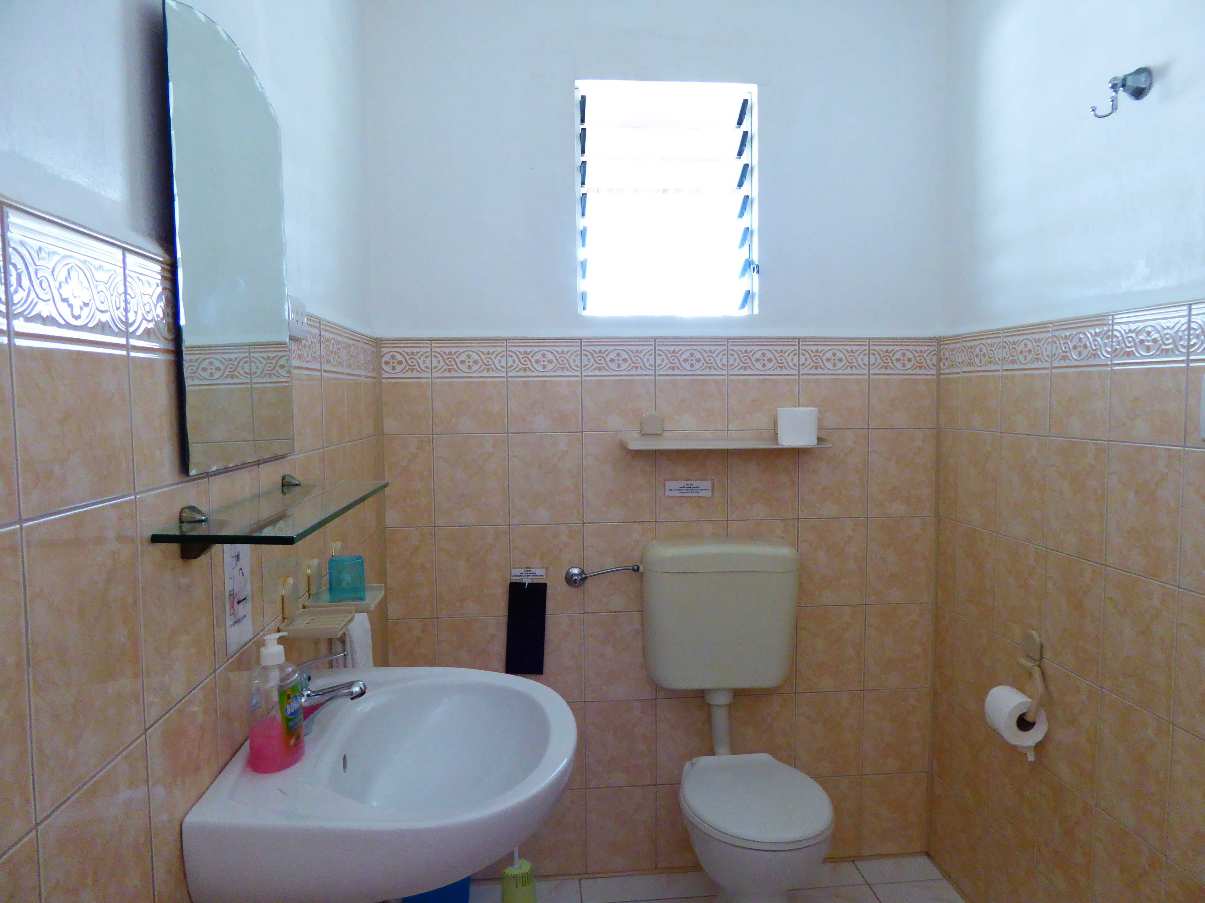 standard room | bathroom | shower, towels, soap, shampoo