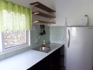 Mini-fridge, electric kettle