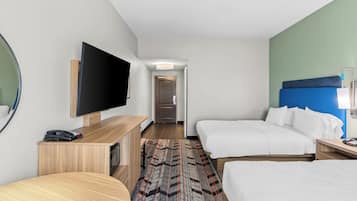 Room, 2 Queen Beds, Refrigerator & Microwave | In-room safe, iron/ironing board, free cribs/infant beds, free WiFi