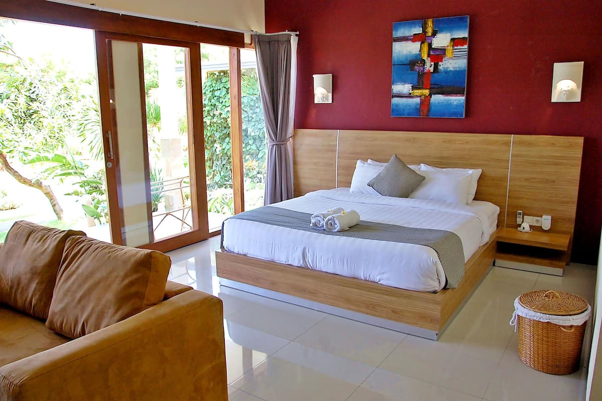 bungalow, sea view | 1 bedroom, minibar, in-room safe, blackout curtains