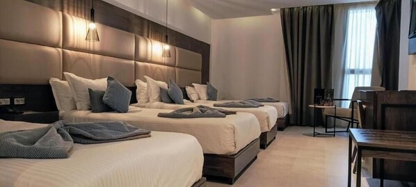 Superior Quadruple Room | Premium bedding, memory foam beds, minibar, in-room safe