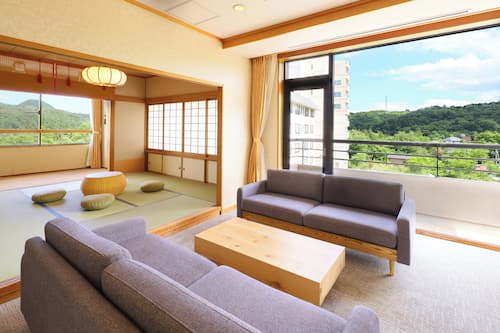 傳統客房, 非吸煙房 (10 + 8 Tatami-mats) | 起居區 | LCD 液晶電視