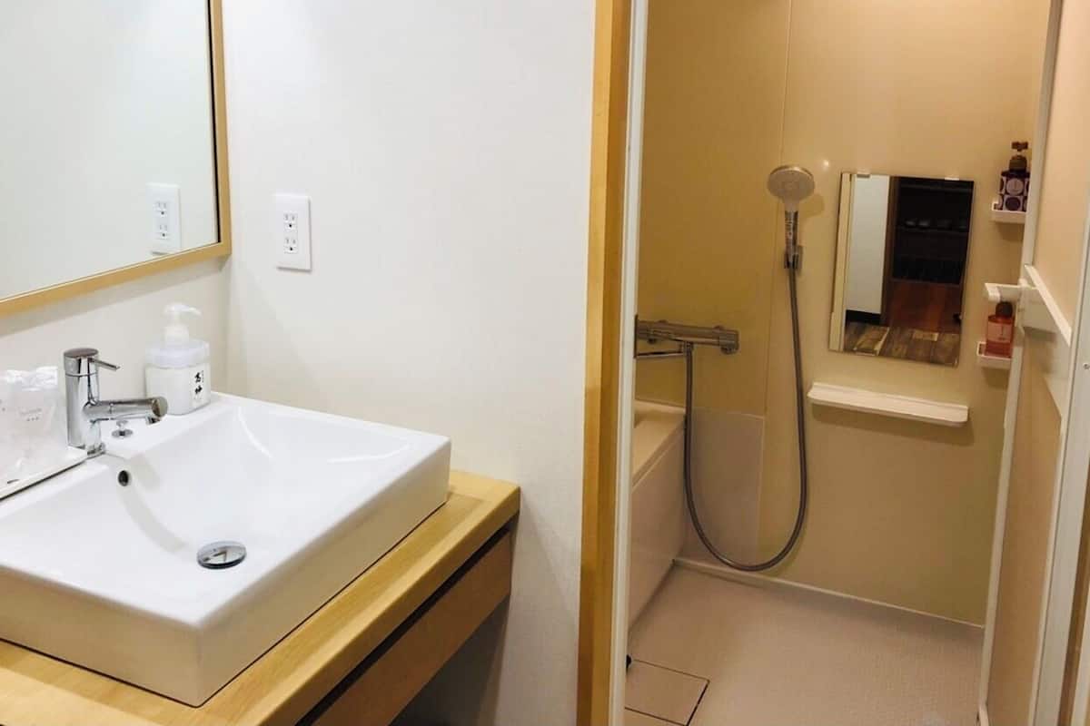 Bathroom | Separate tub and shower, hydromassage showerhead, free toiletries