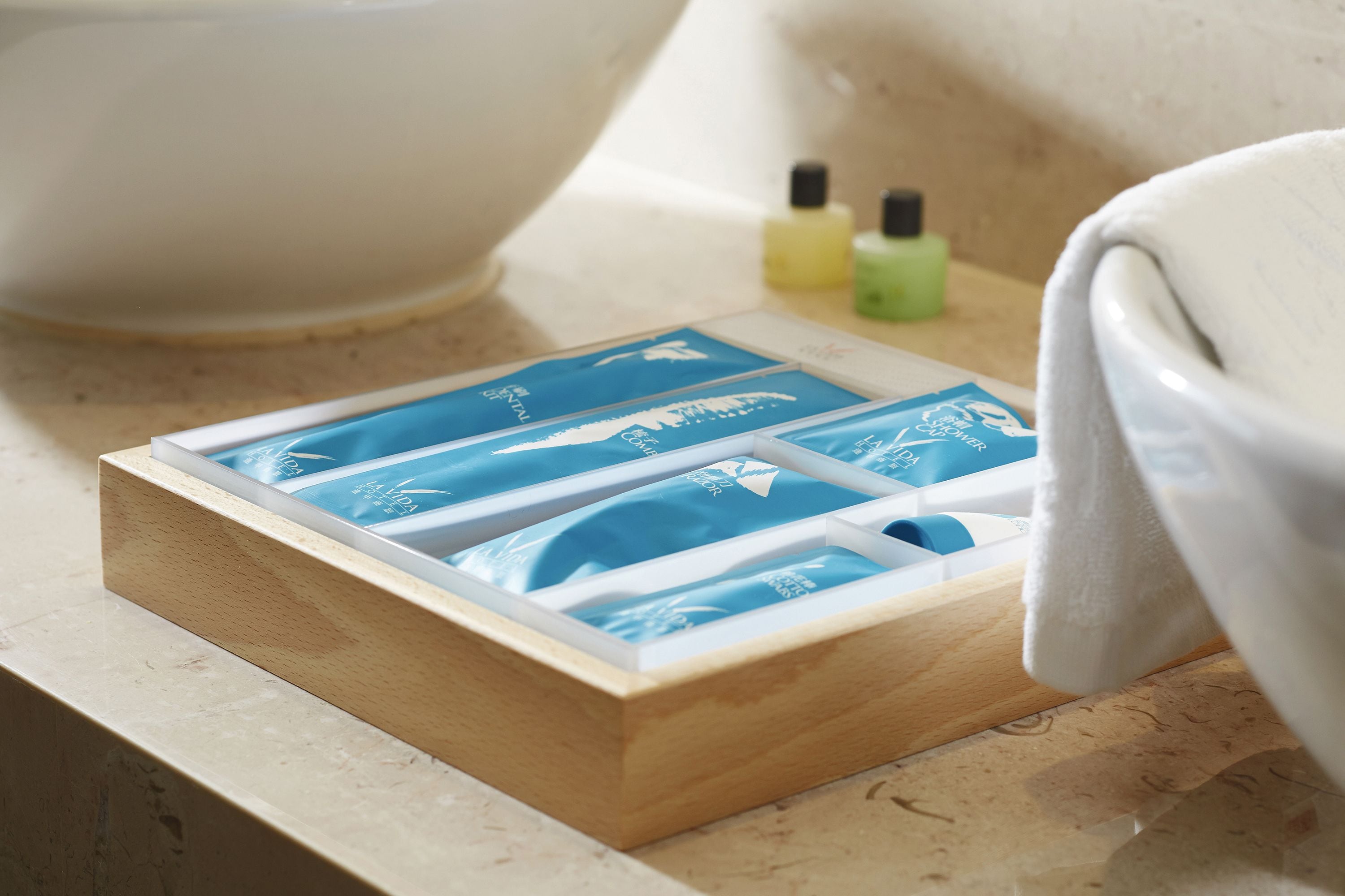 free toiletries, hair dryer, bathrobes, slippers