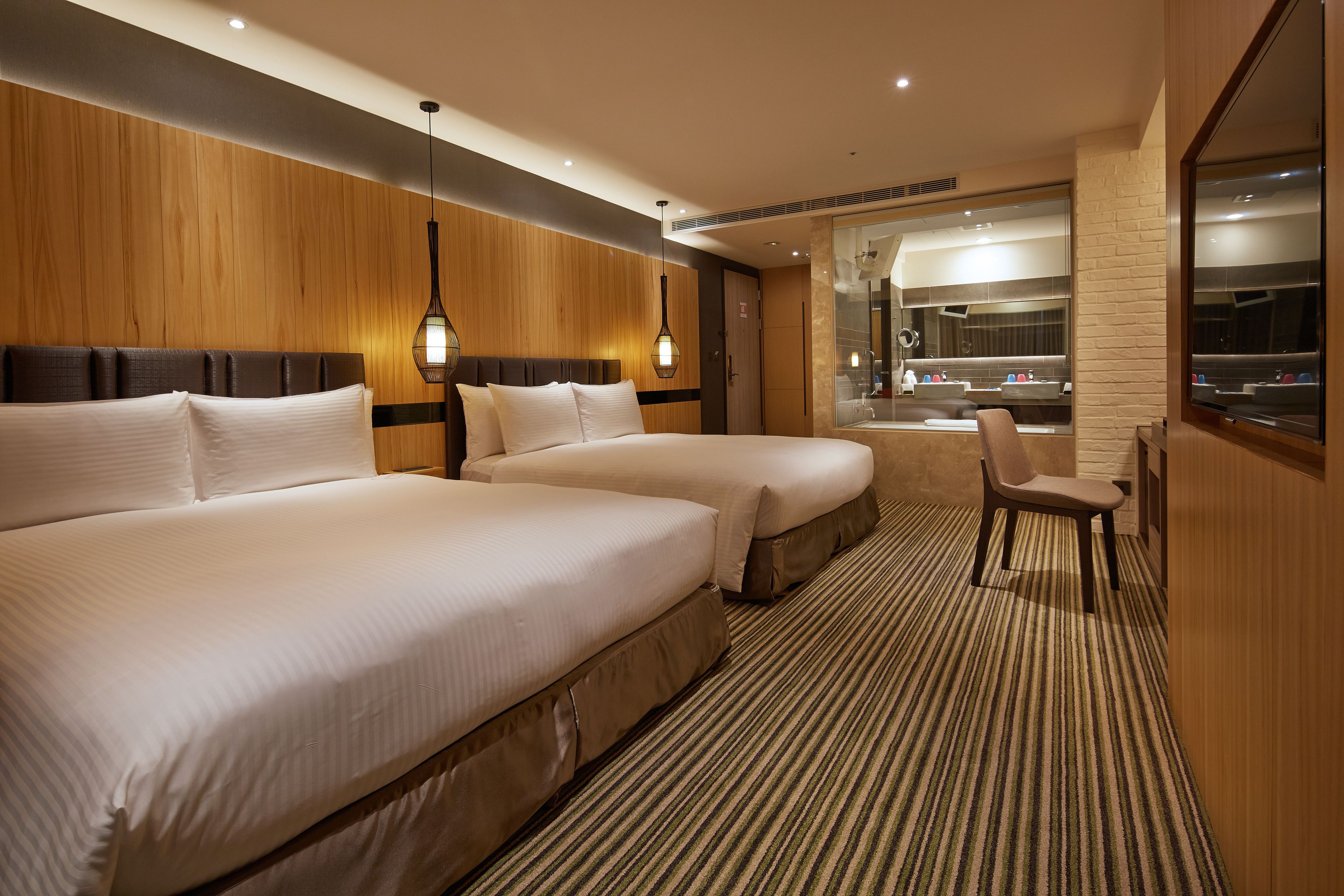 family quadruple room, 2 queen beds, bathtub | 1 bedroom, premium bedding, down duvets, in-room safe