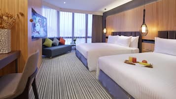 Family Quadruple Room, 2 Queen Beds, Bathtub | View from room