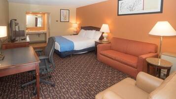 Een bureau, een laptopwerkplek, geluiddichte muren