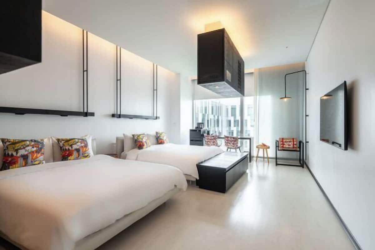 In-room safe, blackout curtains, soundproofing, free WiFi