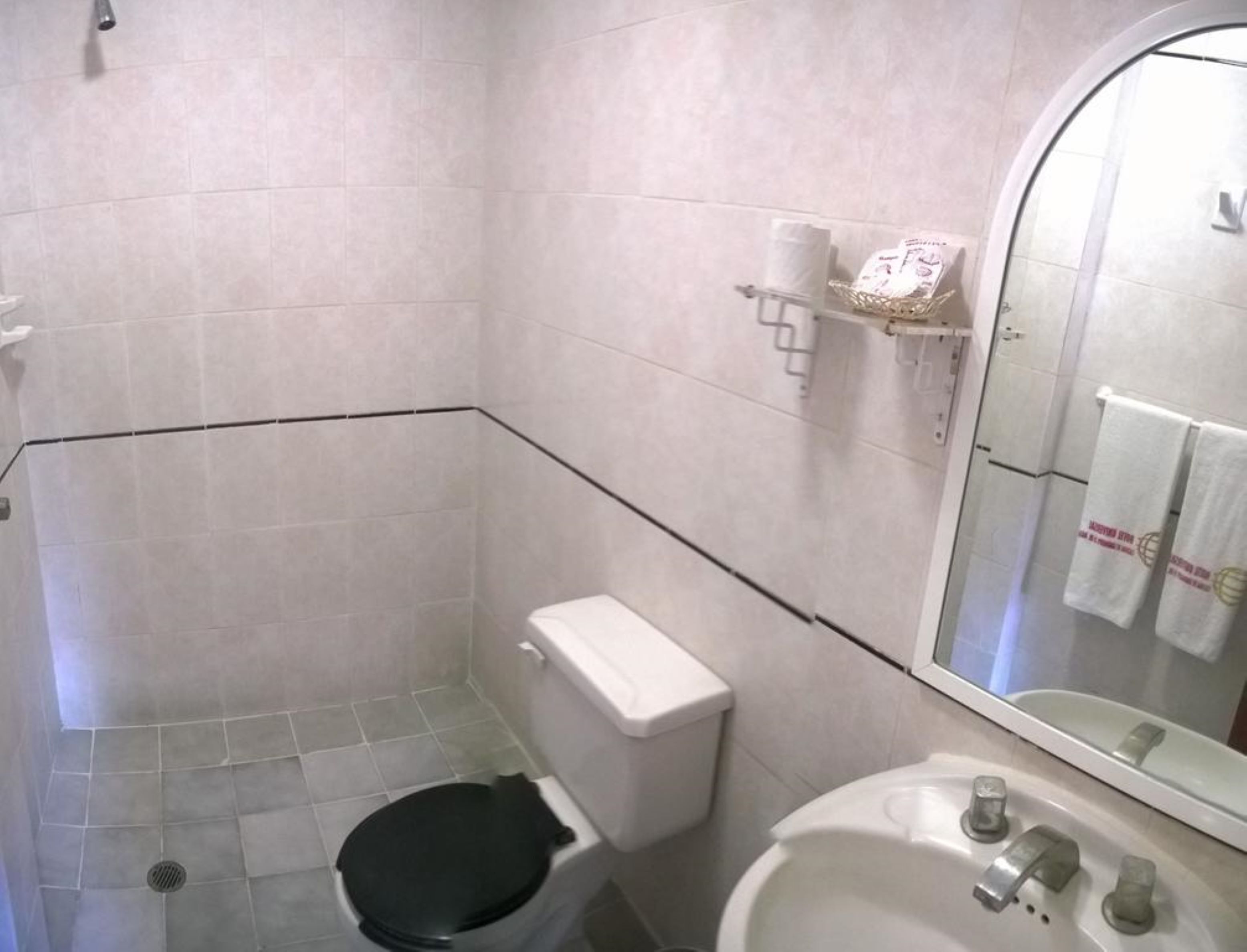 shower, free toiletries, hair dryer, slippers