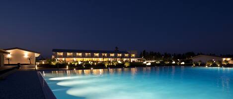 Indoor pool, 2 outdoor pools, open 8:30 AM to 7:00 PM, pool umbrellas