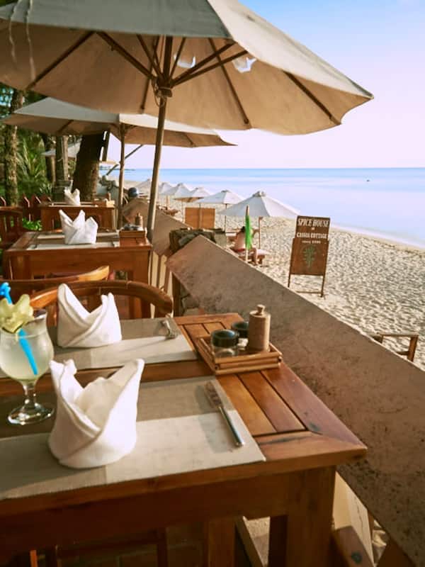 Breakfast, lunch, dinner served; Fusion cuisine, beach views