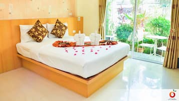 Superior-Doppelzimmer | Verdunkelungsvorhänge, kostenloses WLAN, Bettwäsche