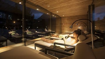 Sauna, hot tub, steam room, hot springs, body treatments, mud baths