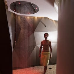 Un sauna, una bañera de hidromasaje, baño turco