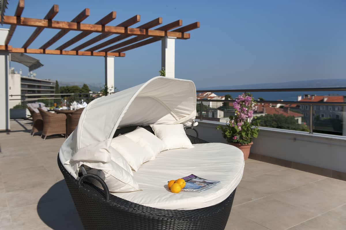 Attico, 2 camere da letto, terrazzo, vista mare | Terrazza/patio