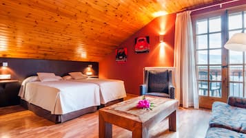 Blackout curtains, soundproofing, free cots/infant beds, free WiFi