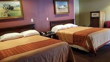 Desk, blackout curtains, iron/ironing board, cots/infant beds