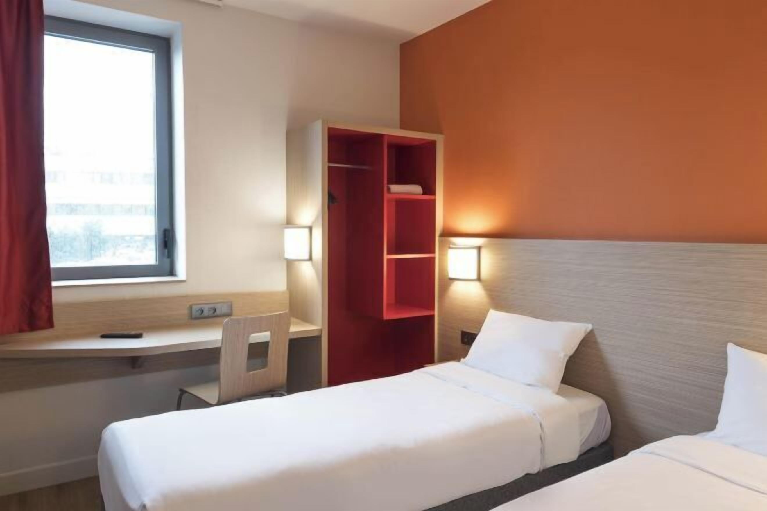 Desk, blackout drapes, free cribs/infant beds, free WiFi