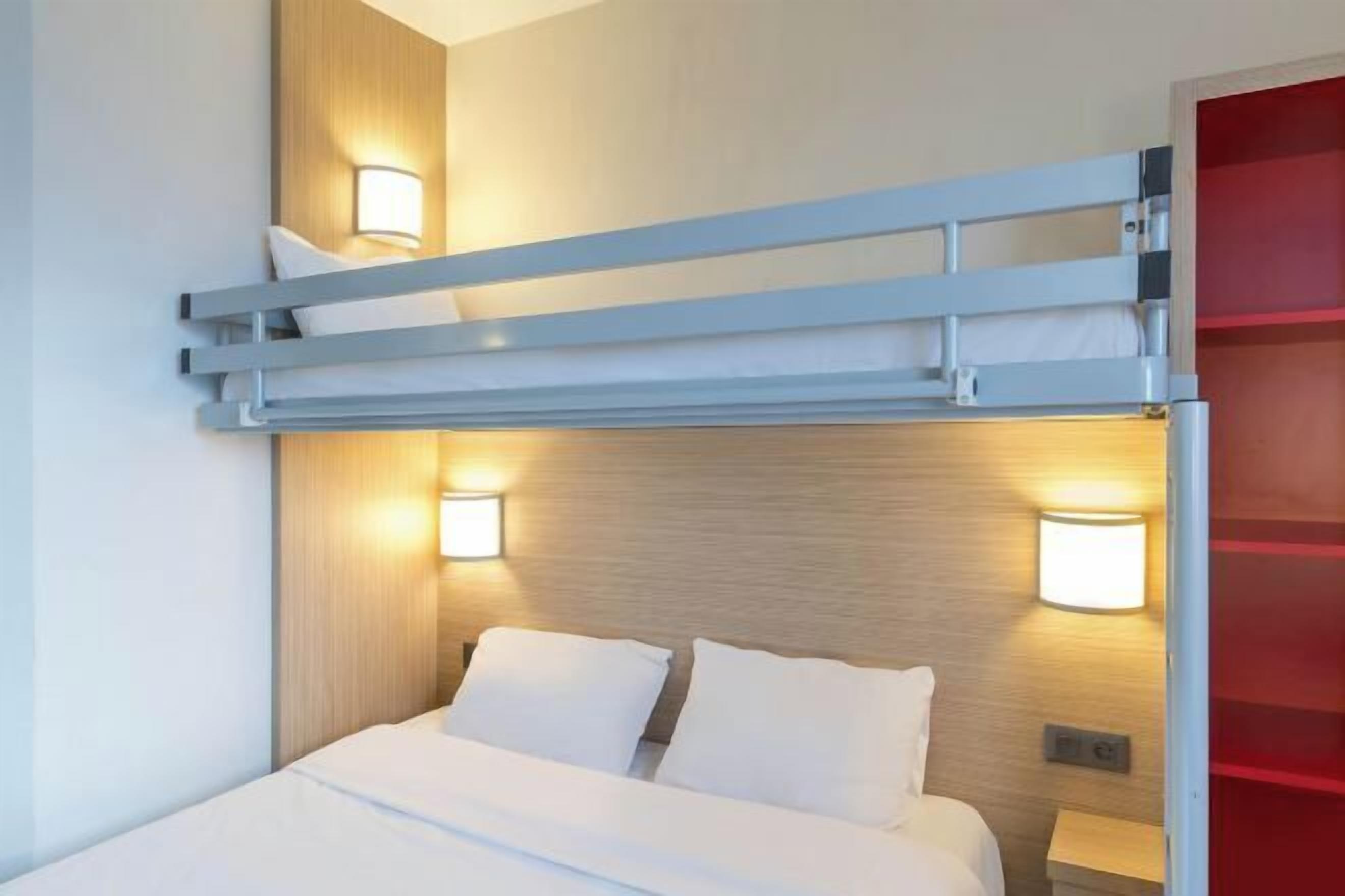 Desk, blackout drapes, free cribs/infant beds, free WiFi