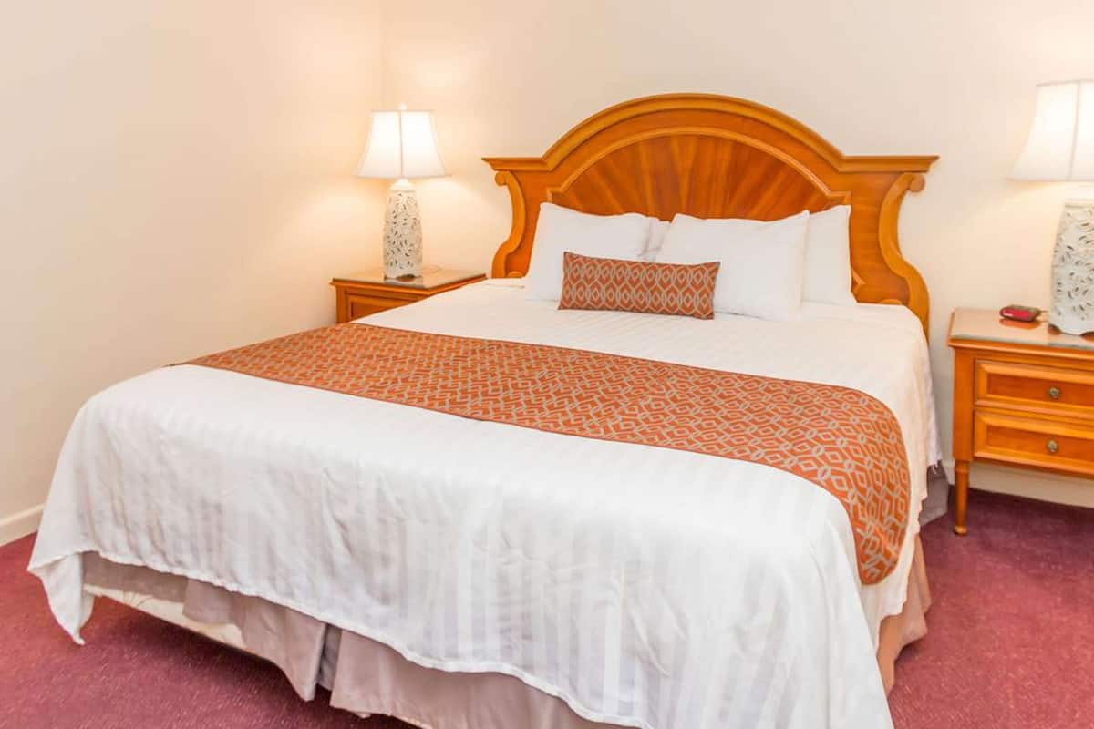 Chambre, 1 trĂšs grand lit, non-fumeurs, coin cuisine | Wi-Fi gratuit, draps fournis