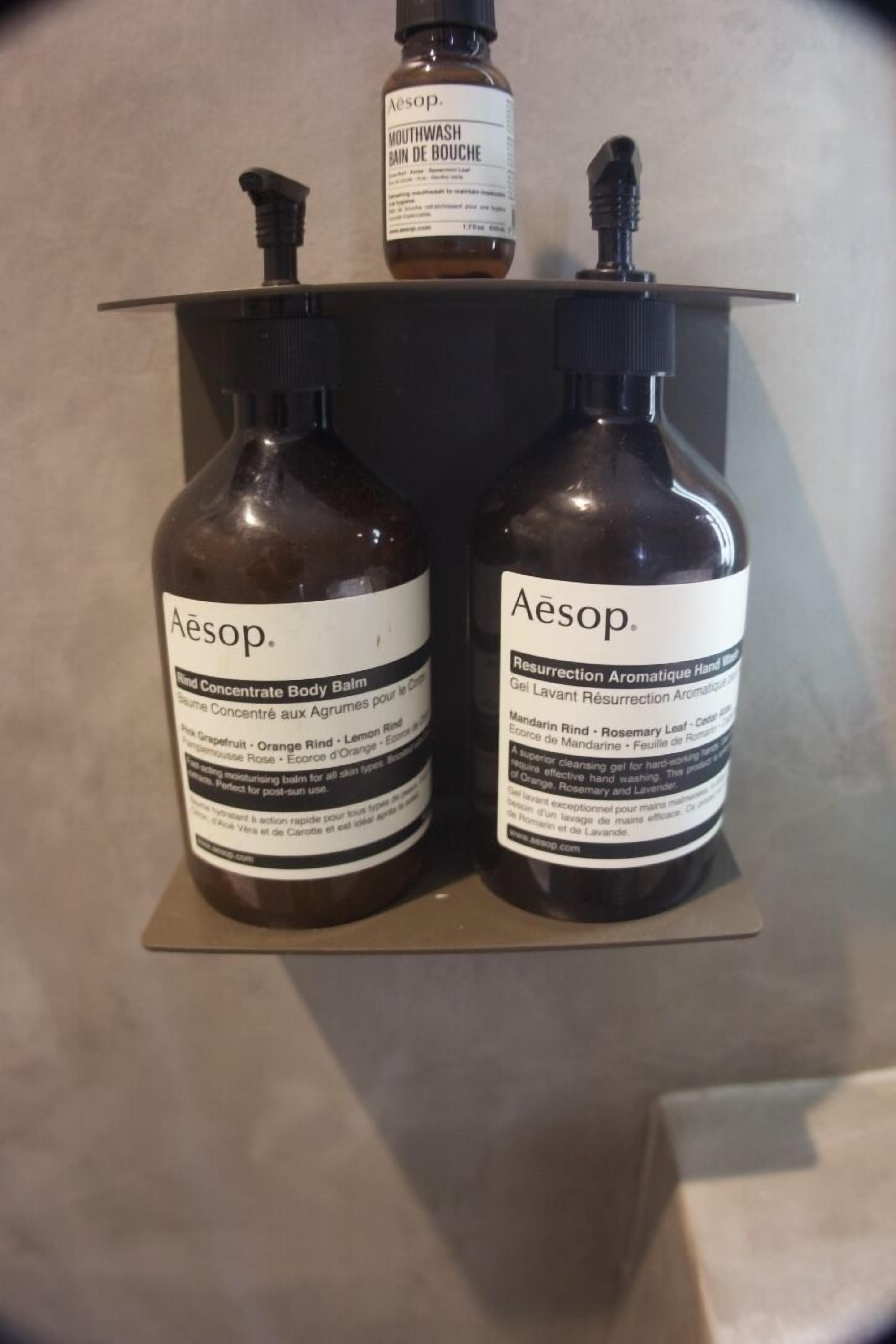 shower, designer toiletries, hair dryer, bathrobes