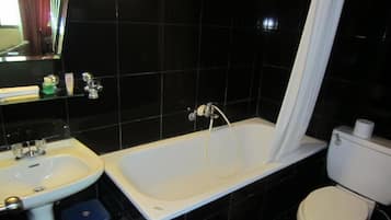 Free toiletries, hair dryer, towels