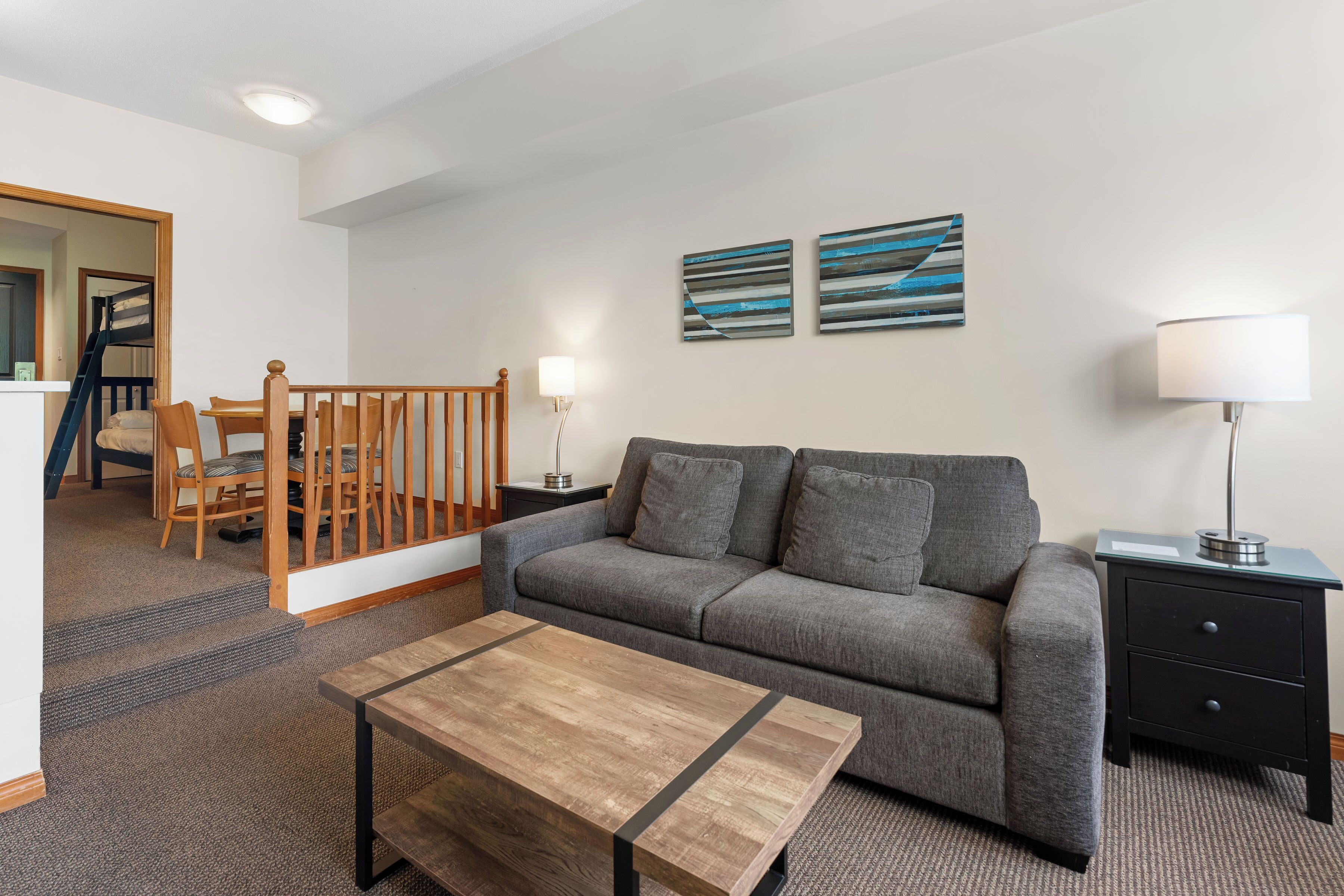 family & work retreat in whistler by mva | in-room dining