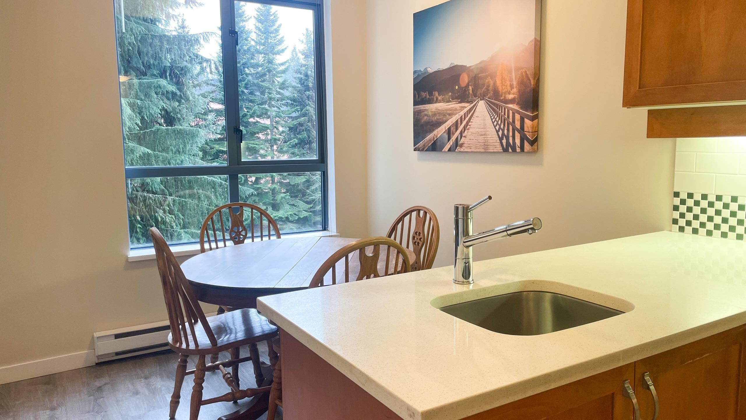 one bedroom | private kitchen | fridge, microwave, oven, stovetop