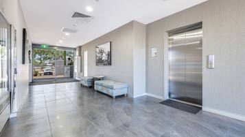 Sitteområde i lobbyen