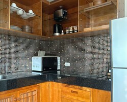 Pool Villa with Ocean View | 私人厨房 | 大冰箱、微波炉、茶具/咖啡用具、电热水壶