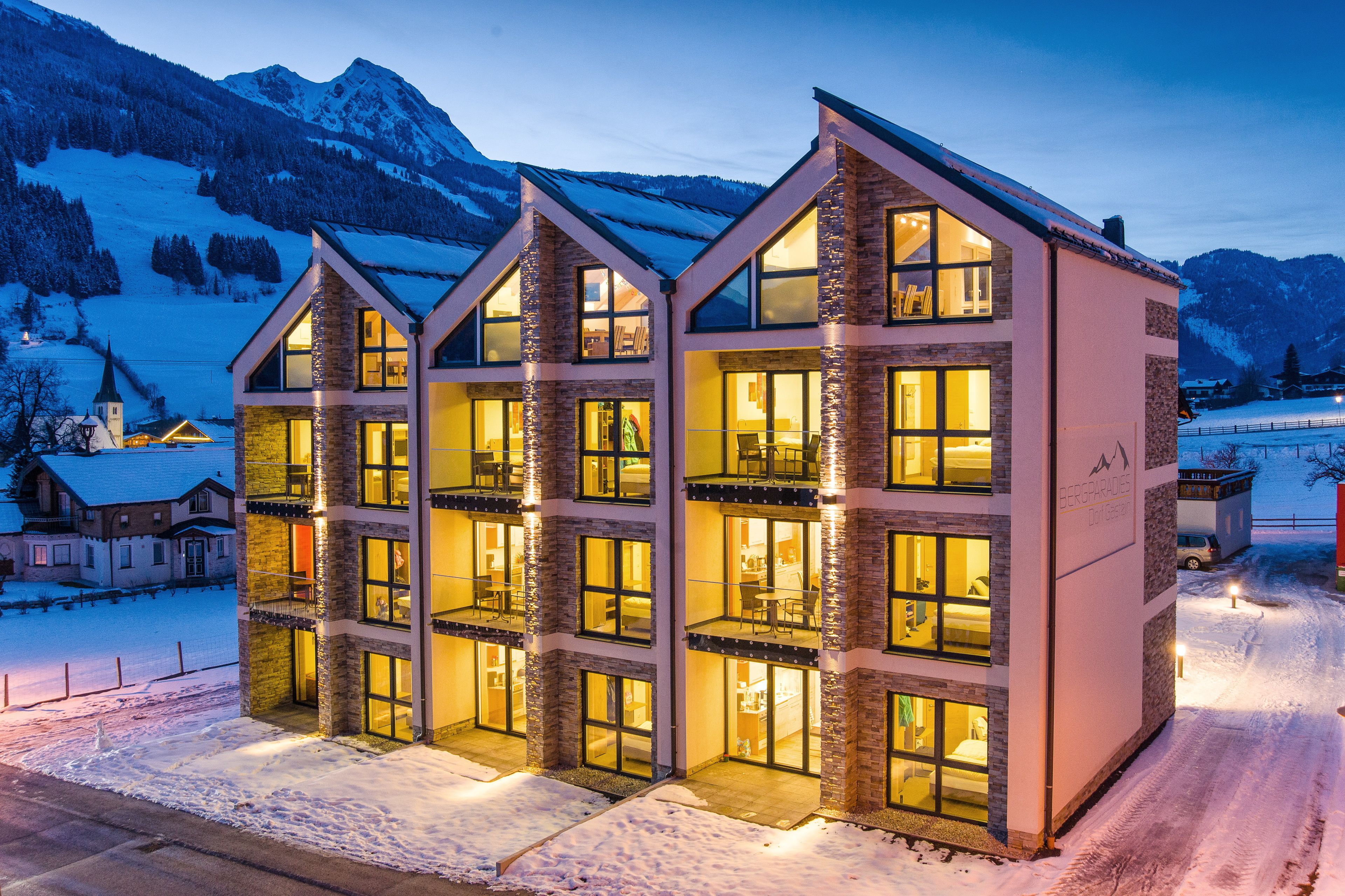 front of property – evening/night