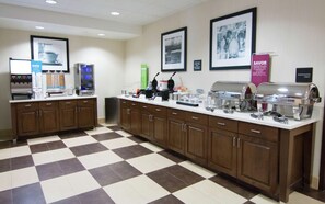 Free daily buffet breakfast