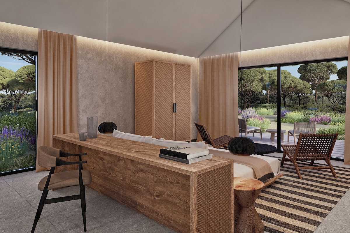 Minibar, coffre-fort, décor unique, ameublement unique