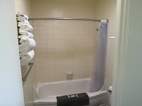 Room, 1 Queen Bed | Bathroom. Down Towner Inn