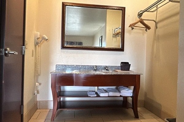 Free toiletries, hair dryer, towels