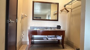 Free toiletries, hair dryer, towels