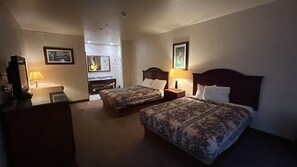 Room, 2 Queen Beds, Smoking | Desk, free WiFi, bed sheets - HiWay Inn Express Kiowa Hwy 69 (Kiowa)