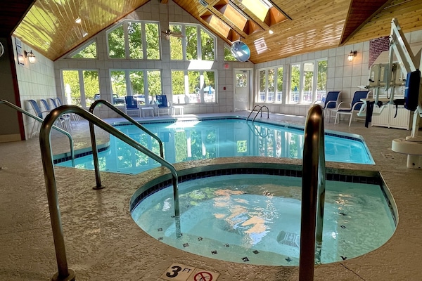 Indoor pool, seasonal outdoor pool