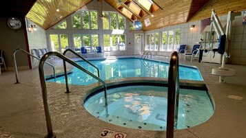 Indoor pool, seasonal outdoor pool