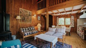 Télévision de 25 pouces avec chaßnes par satellite, cheminée