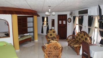 1 habitación y ropa de cama