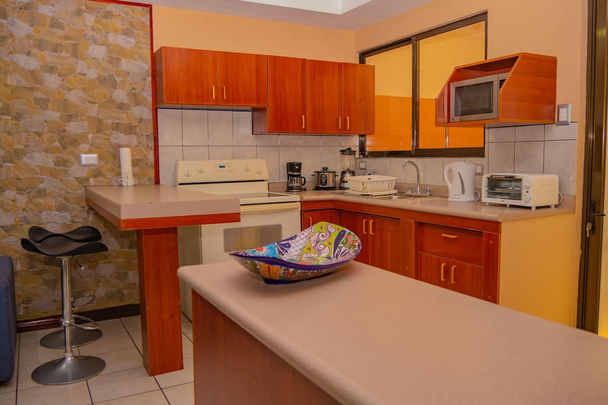 apartment | private kitchen | coffee/tea maker, toaster, griddle, eco-friendly cleaning products