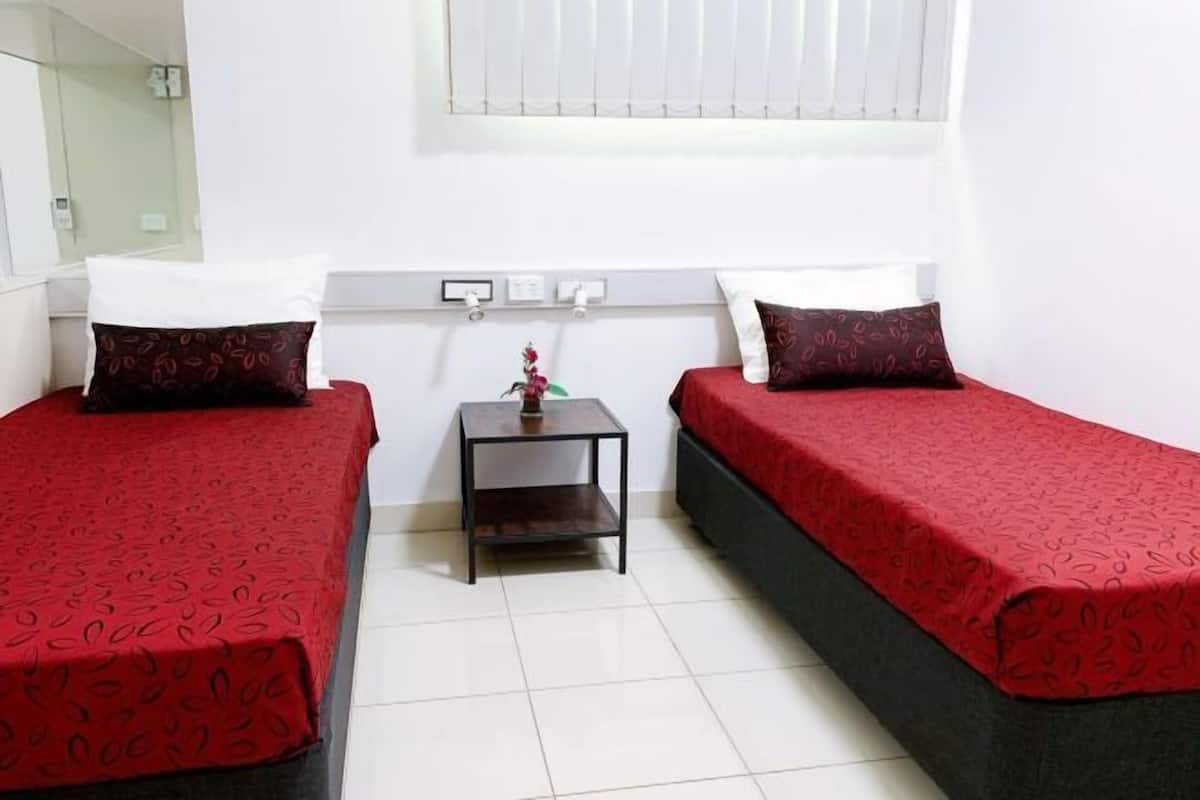 In-room safe, desk, laptop workspace, soundproofing