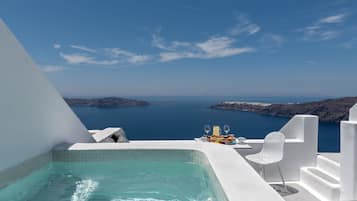 Phòng Suite trăng mật, bồn tắm nước nóng (Caldera View) | Hiên