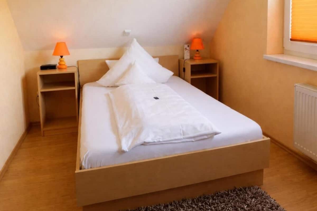 Habitación individual | Ropa de cama hipoalergénica y escritorio