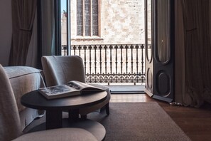 Junior-Suite (Sant Francesc) | Hochwertige Bettwaren, Minibar, Zimmersafe, Verdunkelungsvorhänge
