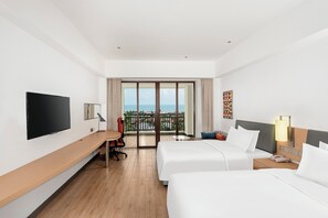 2 Single Standard Sea View Balcony | 1 bedroom, in-room safe, desk, laptop workspace - Holiday Inn Express Haikou West Coast by IHG (Haikou)