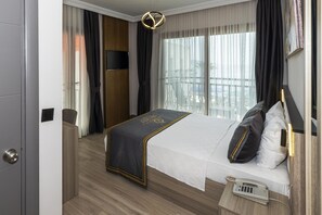 Quarto luxo, sacada, vista para o mar | Vista do quarto