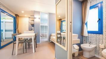 Casa mobile Design, 2 camere da letto, 2 bagni | Area soggiorno