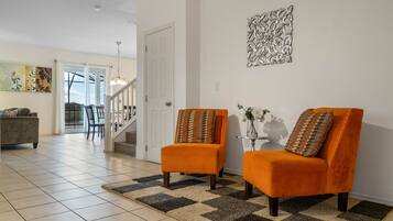 Private Home, 7 Bedroom, Pool, Lake View | Living area | 32-inch flat-screen TV with cable channels, TV, ping pong